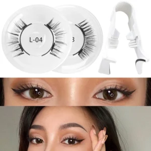 1 Pair Magnetic False Eyelashes 3D Makeup Eyelash Extension Tool Eyelash Tweezers Cosmetics Natural Mink Fake Lashes No Glue