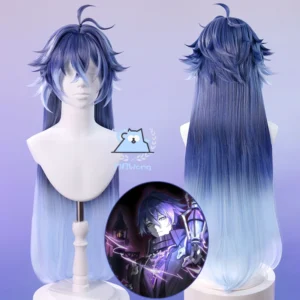 Genshin Impact Flins Cosplay Wig Kyryll Chudomirovich Flins Cosplay Wig Long Hair For Hallowmas Party Game Adult Women Men Prop