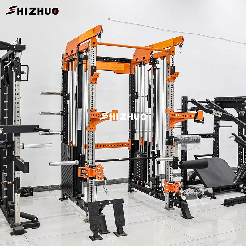 Shizhuo Hot Selling Gym Equipment Power Cage Bird Multi Station Functional Squat Rack Smith Machine for Gym Club - Image 2