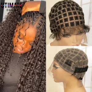 HD Double Lace Wig Cap for Crochet Braids with Baby Hair Full Lace Wig Cap Box Braid Wig Caps DIY Wig