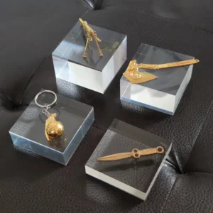 Acrylic Window Display Block Cosmetic Ring Bangle Jewelry Organizer Children's Toy Model Holder Stand Pendant Raiser Base