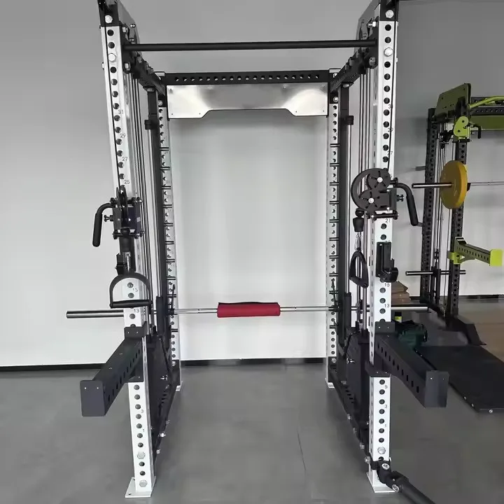 75 Square Tube 3.0 Thick Adjustable 3-in-1 Pulley System Comercial Gym Smith Machine Multi-function Station Functional Trainer - Image 3