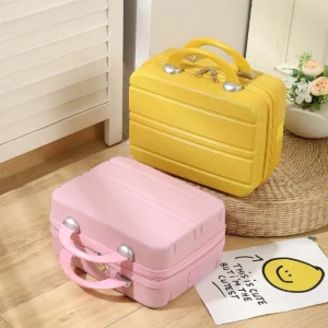 New style suitcase Hot luggage Cosmetic case 14 "vintage small storage box Makeup bag Mini hand ceremony Gift box wholesale