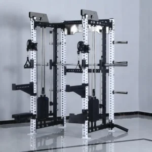 75 Square Tube 3.0 Thick Adjustable 3-in-1 Pulley System Comercial Gym Smith Machine Multi-function Station Functional Trainer
