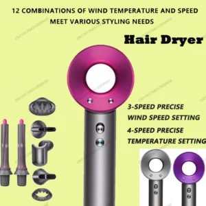 2025 LISN Macaron Hair Dryer with Noise Reduction Constant Temperature Negative Ion Technology for Salon High-Speed Hair Care