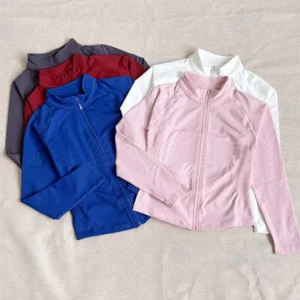 No logo D-impact Zippy Jacket Women Running Long Sleeves Gym Tops Zipper Workout Activewear Sports Pilates Yoga Clothes XP389