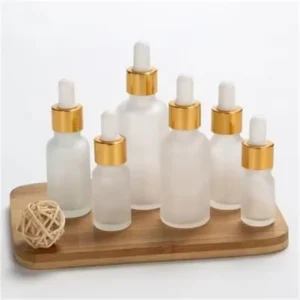 10Pcs 5ml 10ml 15ml 30ml 50ml 100ml Frost Glass Dropper Bottle Empty Cosmetic Packaging Container Vials Essential Oil Bottles